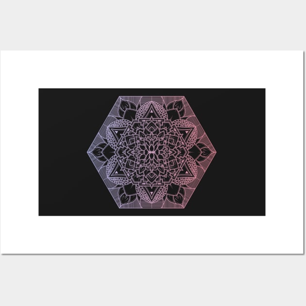 Mandala Gradient Wall Art by ARTSYILA